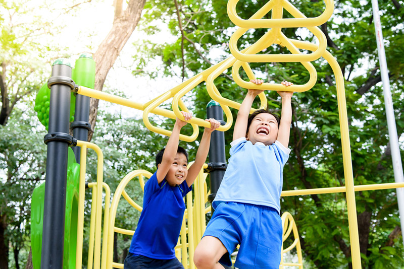 Kids on Monkey Bars